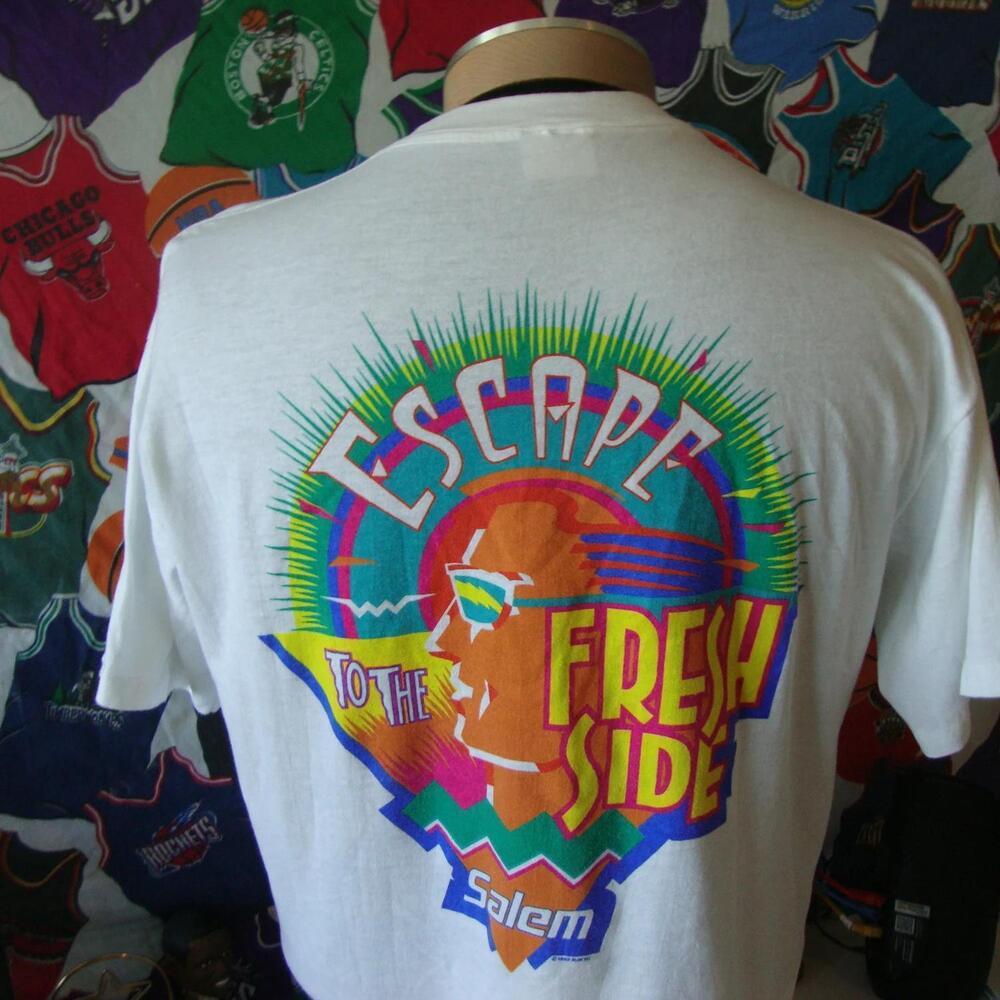 90 Salem Cigarettes Fresh Side Wrap White T Shirt
